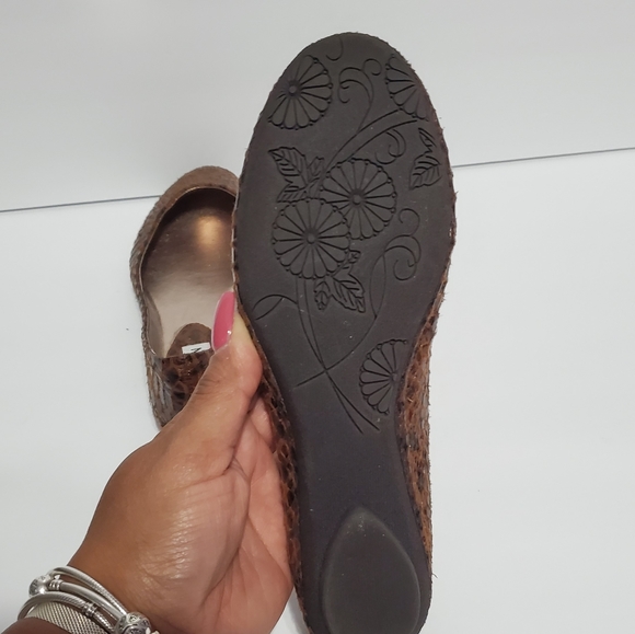 Steve Madden Heaven Snake Print Flats - Picture 4 of 5